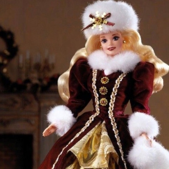 1996 Happy Holidays Barbie NIB Mint - Picture 9 of 10